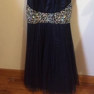 Navy Blue Cocktail Dress